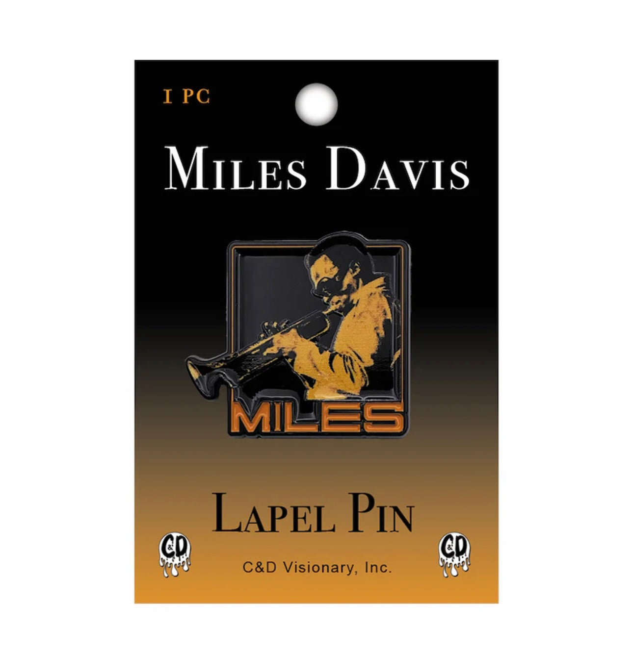 Miles Davis Enamel Lapel Pin M018PC Badge