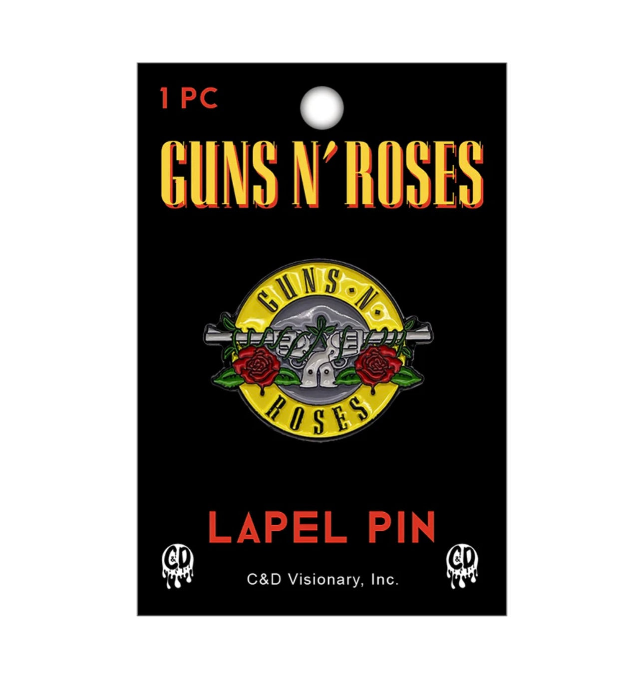 Guns N Roses Enamel Lapel Pin G012PC Badge