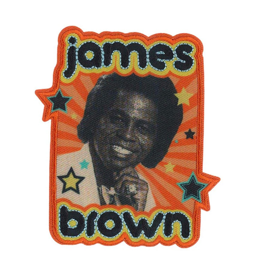 James Brown Embroidered/Woven Patch B040P