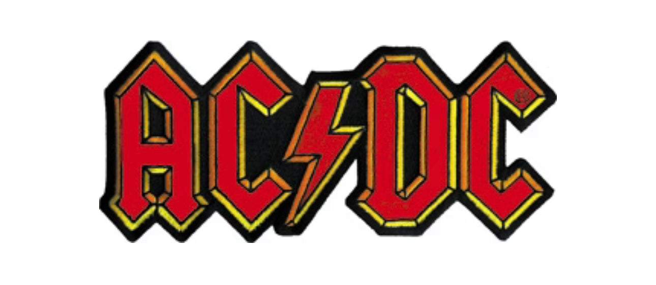 AC/DC Logo Embroidered Back Patch A031P