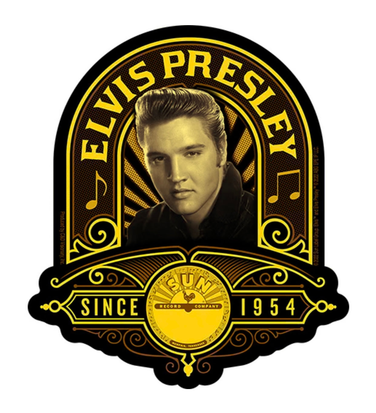 Elvis Presley Sun Records Sticker E002S Decal