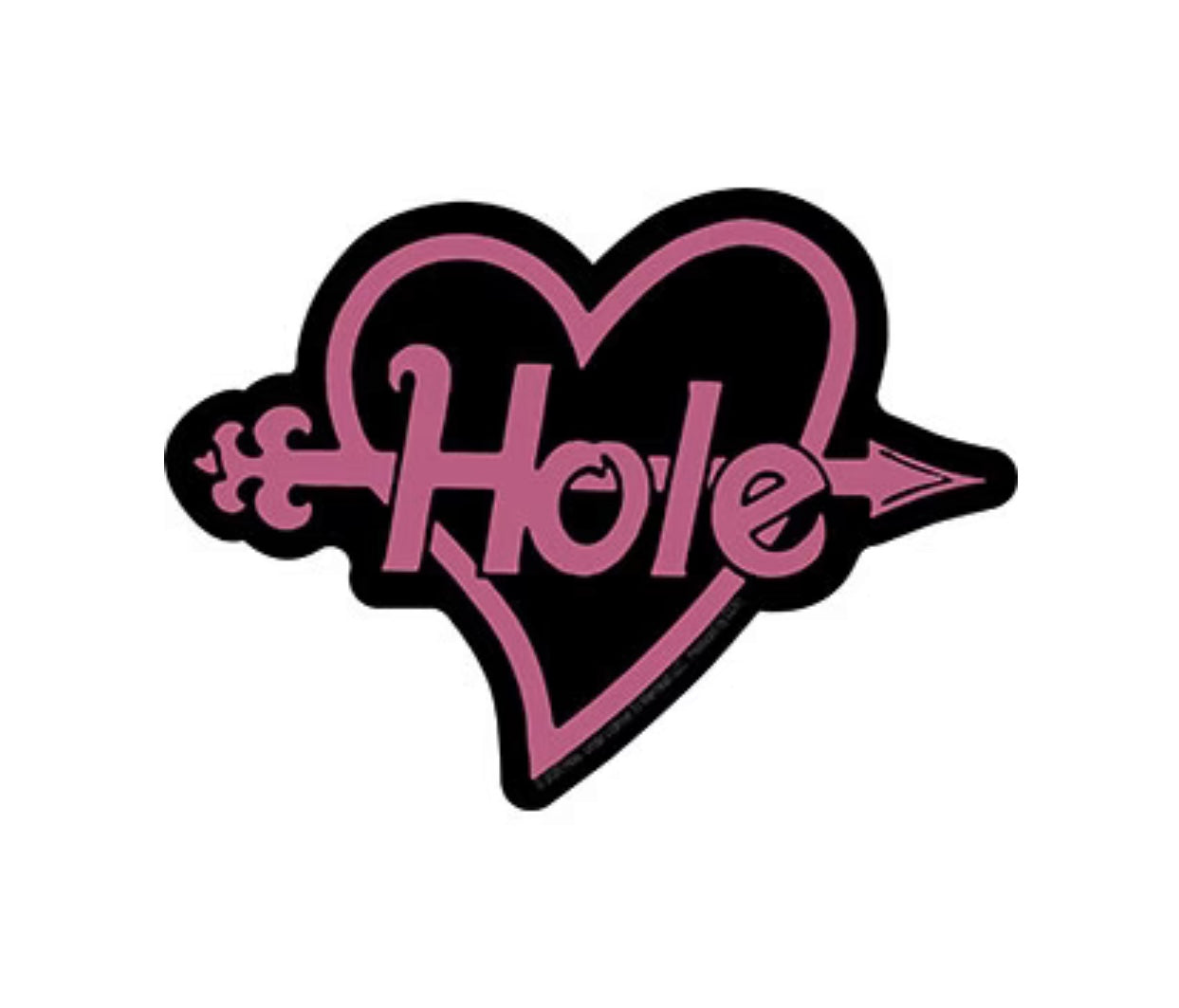 Hole Arrow Heart Sticker H003S Decal