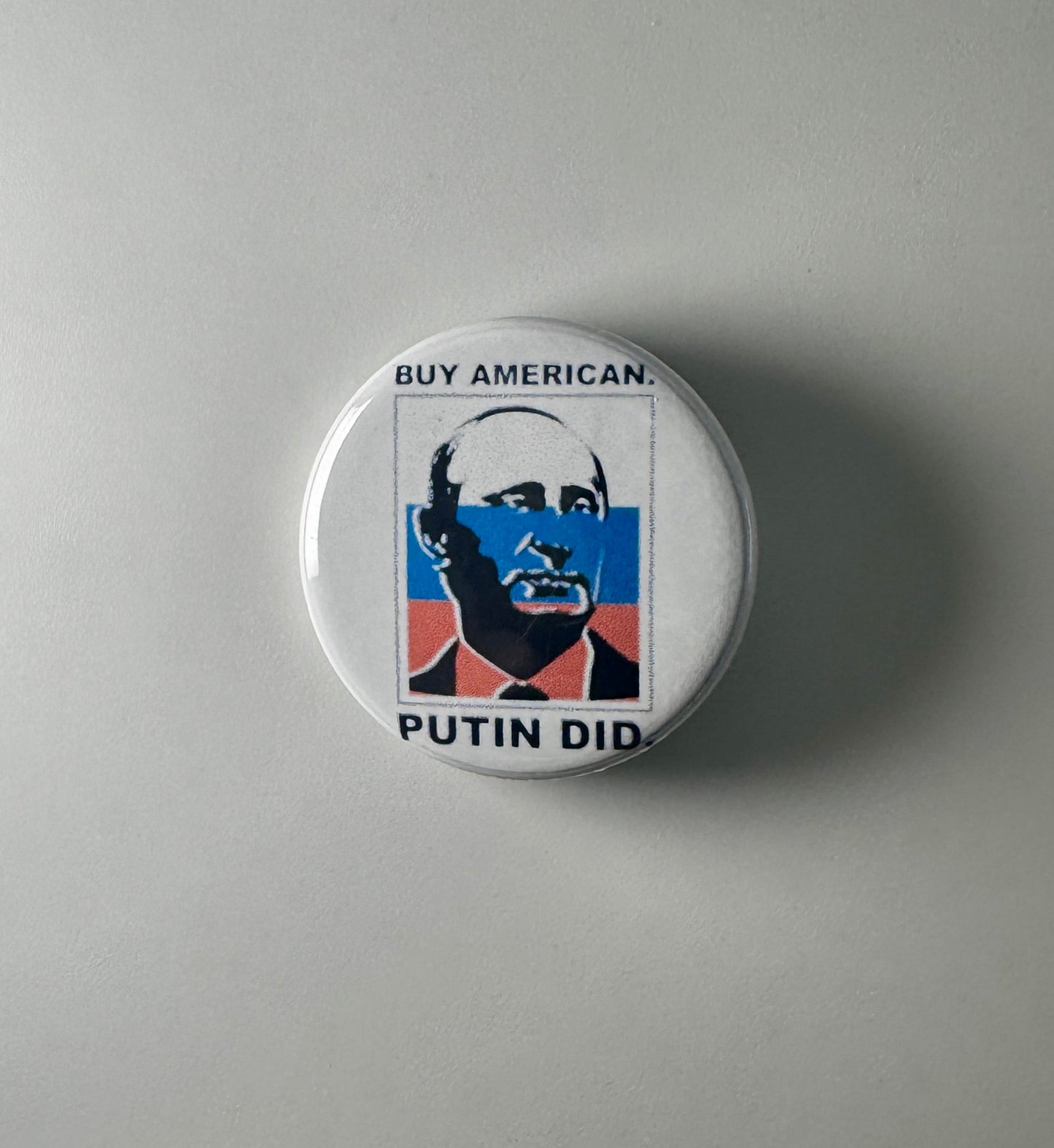 Anti-Donald Trump Anti-Putin 1.25" Button T004B125 Badge Pin