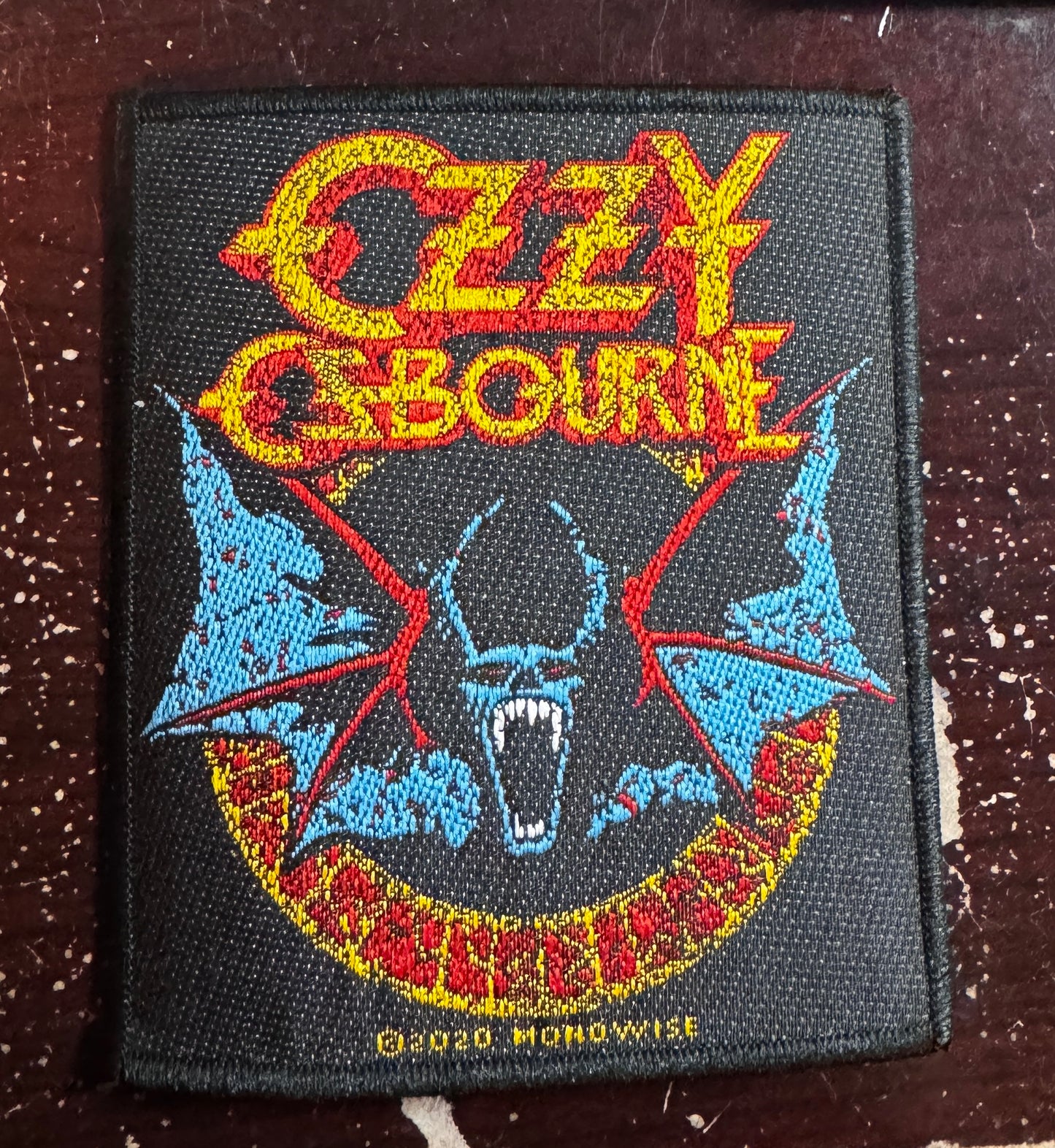 Ozzy Osbourne Bat Woven Patch O006P