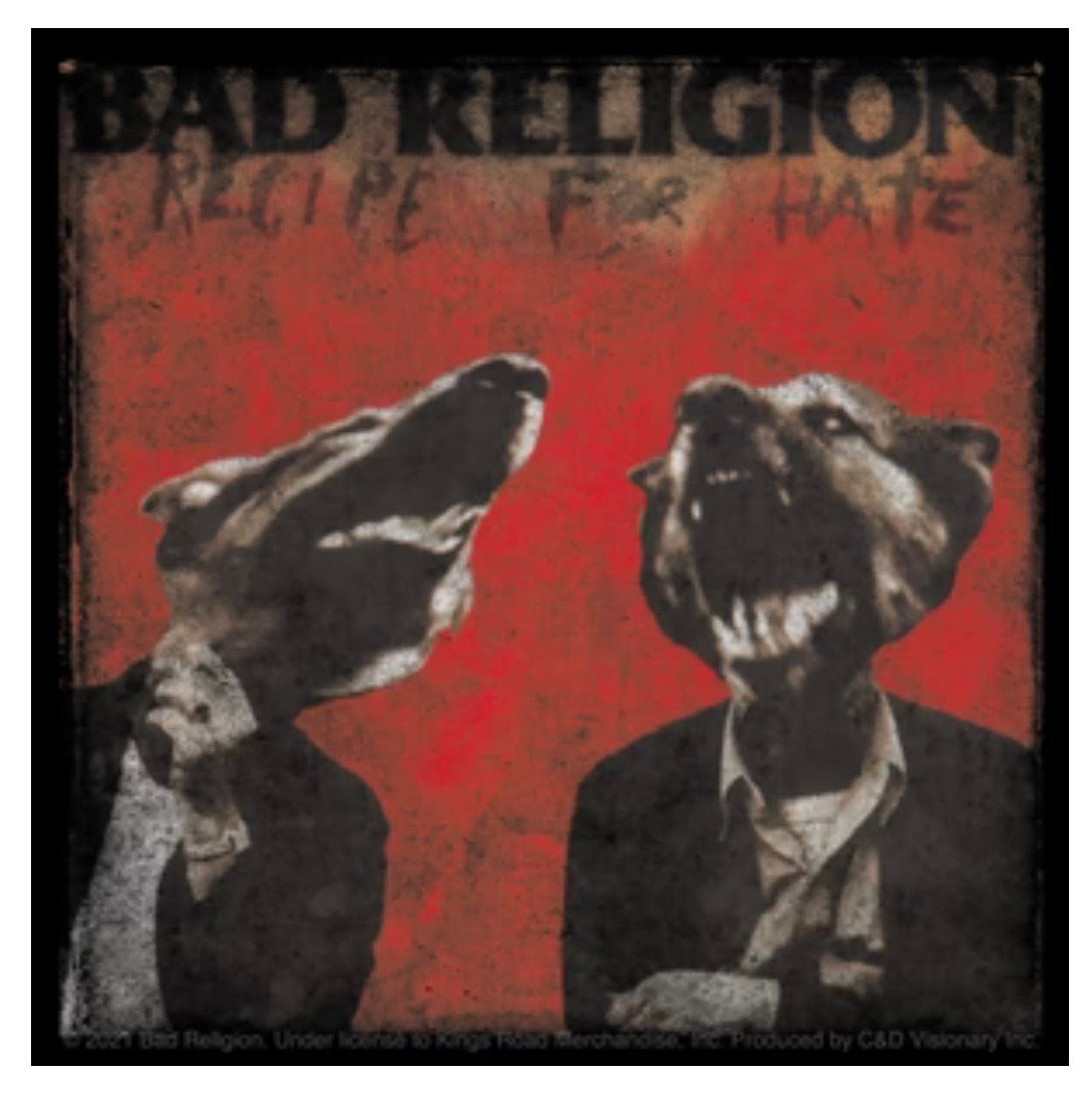 Bad Religion Recipe For Hate Sticker B004S
