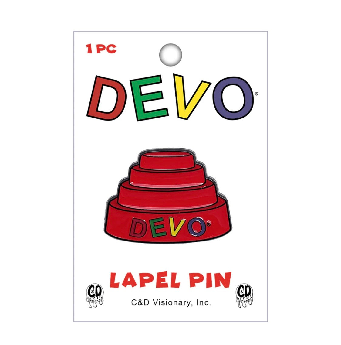 Devo Energy Dome Enamel Lapel Pin D003PC
