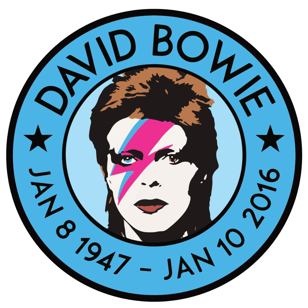 David Bowie Memorial Sticker B041S