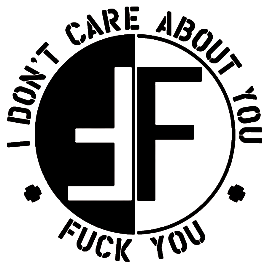 Fear I Don't Care About You Sticker F002S