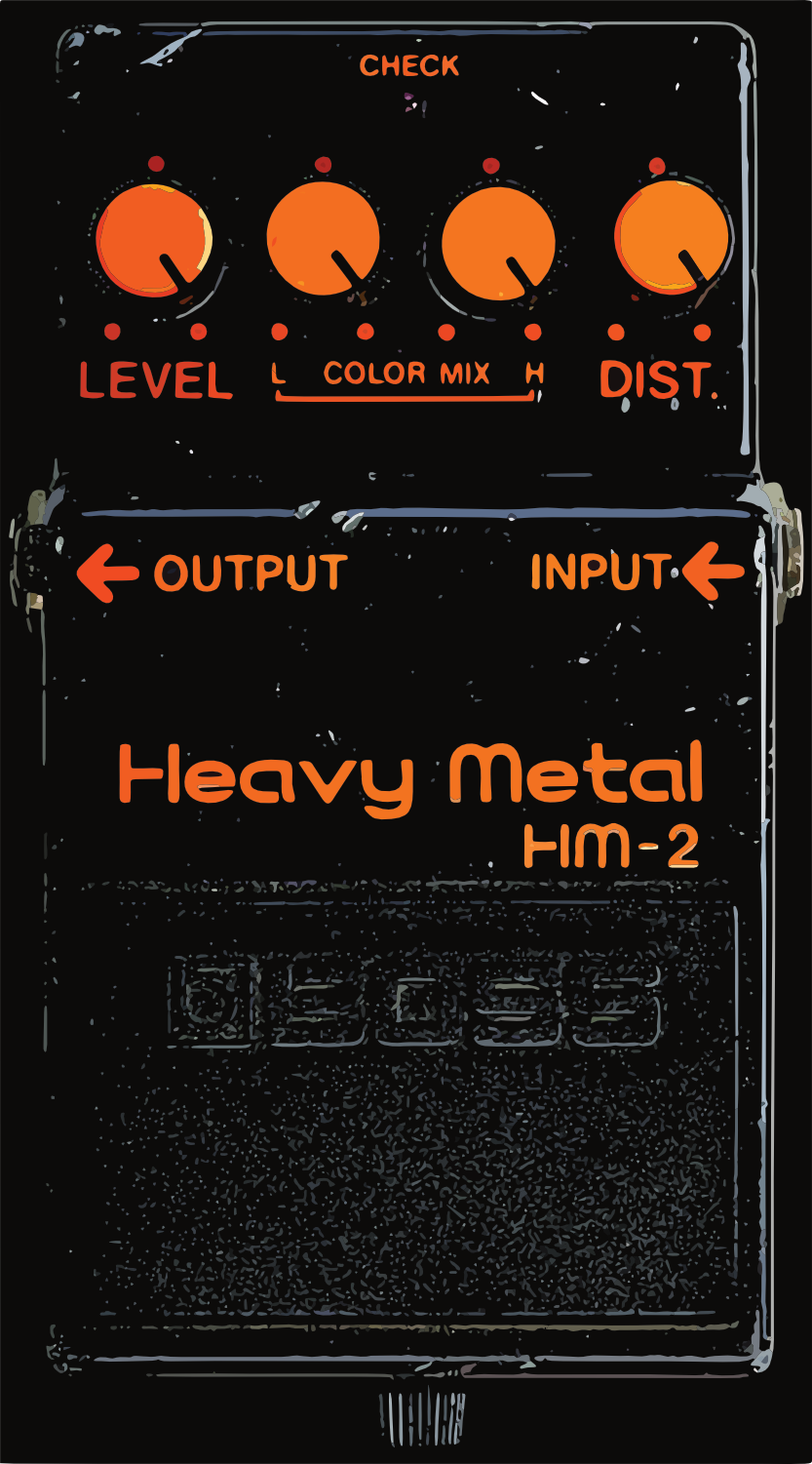 HM-2 Boss Heavy Metal Swedish Death Metal Sticker H004S