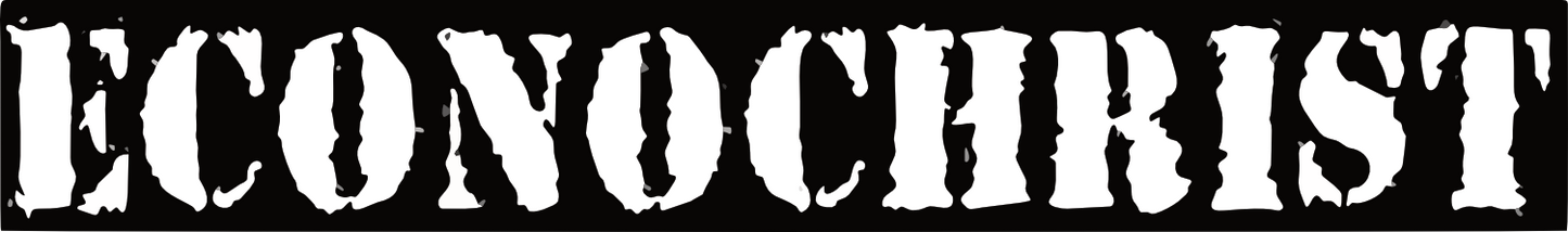 Econochrist Hardcore Punk Rock Logo Sticker E005S