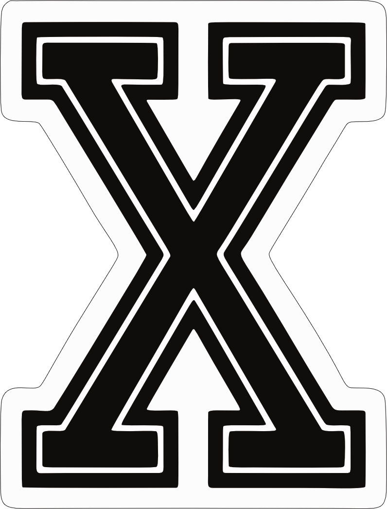 Straight Edge Hardcore X Sticker S040S