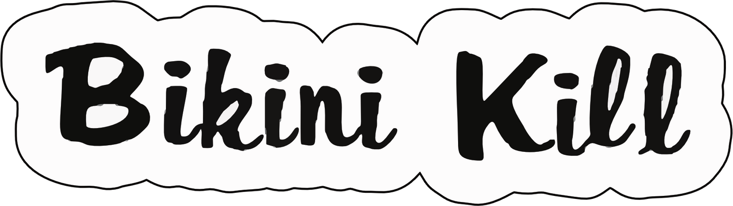Bikini Kill Punk Rock Logo Sticker B043S
