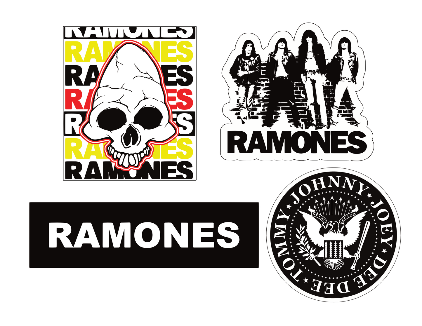 The Ramones 4 Sticker Pack R030S