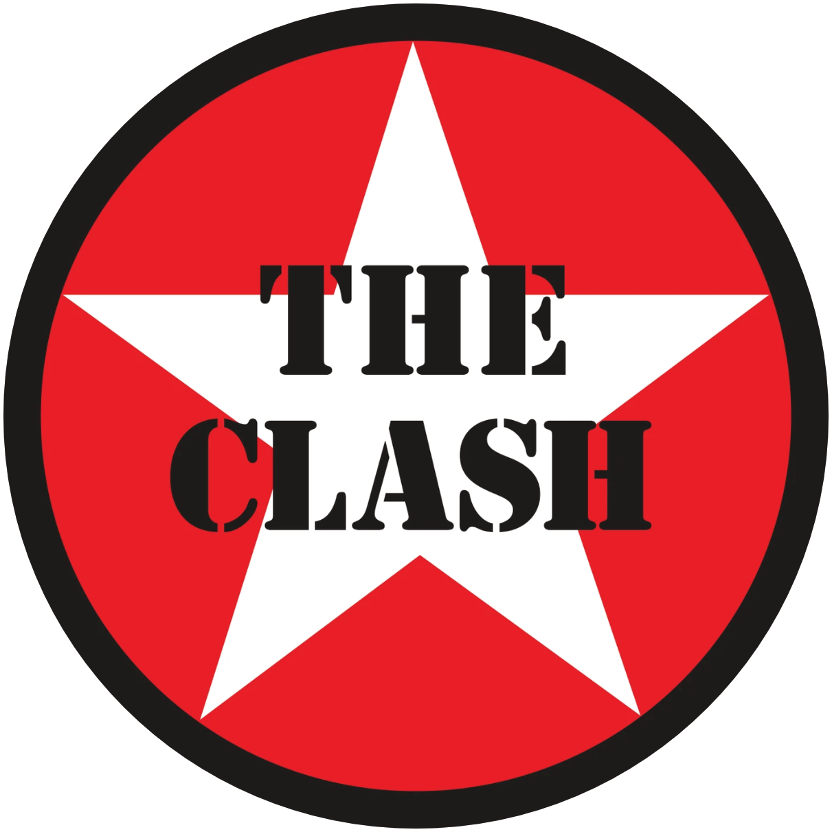The Clash Star Sticker C010S