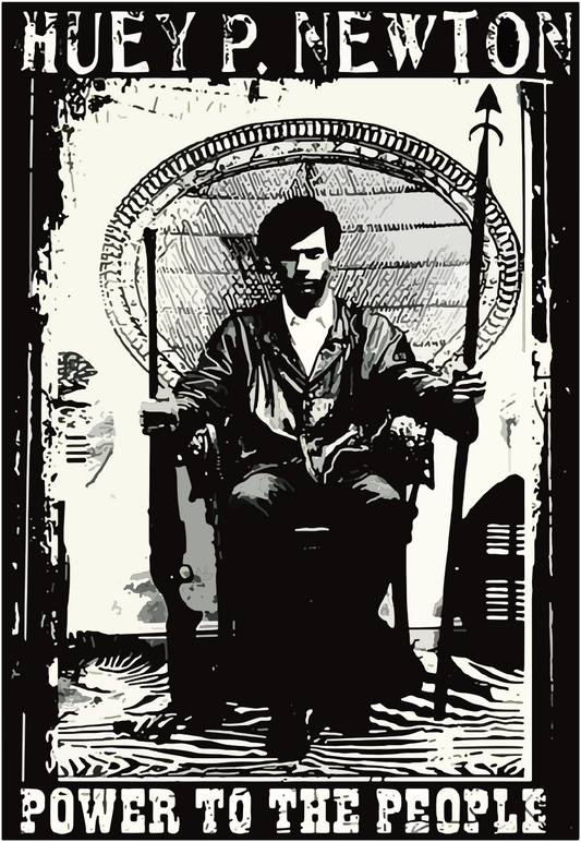 Huey P. Newton Black Panther Party Sticker H005S