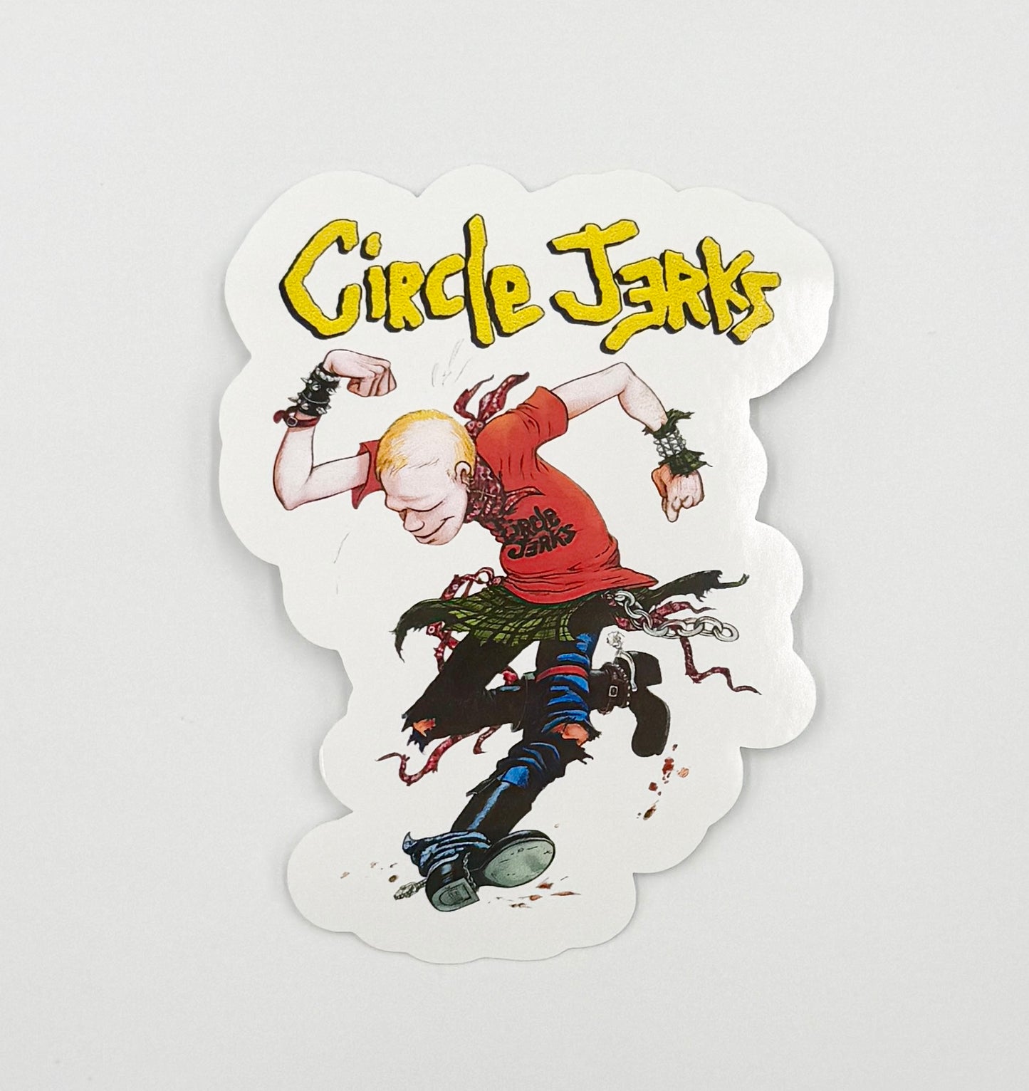 Circle Jerks Skanking Man Punk Sticker C010S