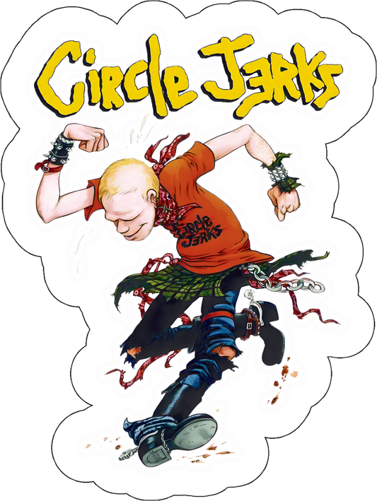 Circle Jerks Skanking Man Punk Sticker C021S