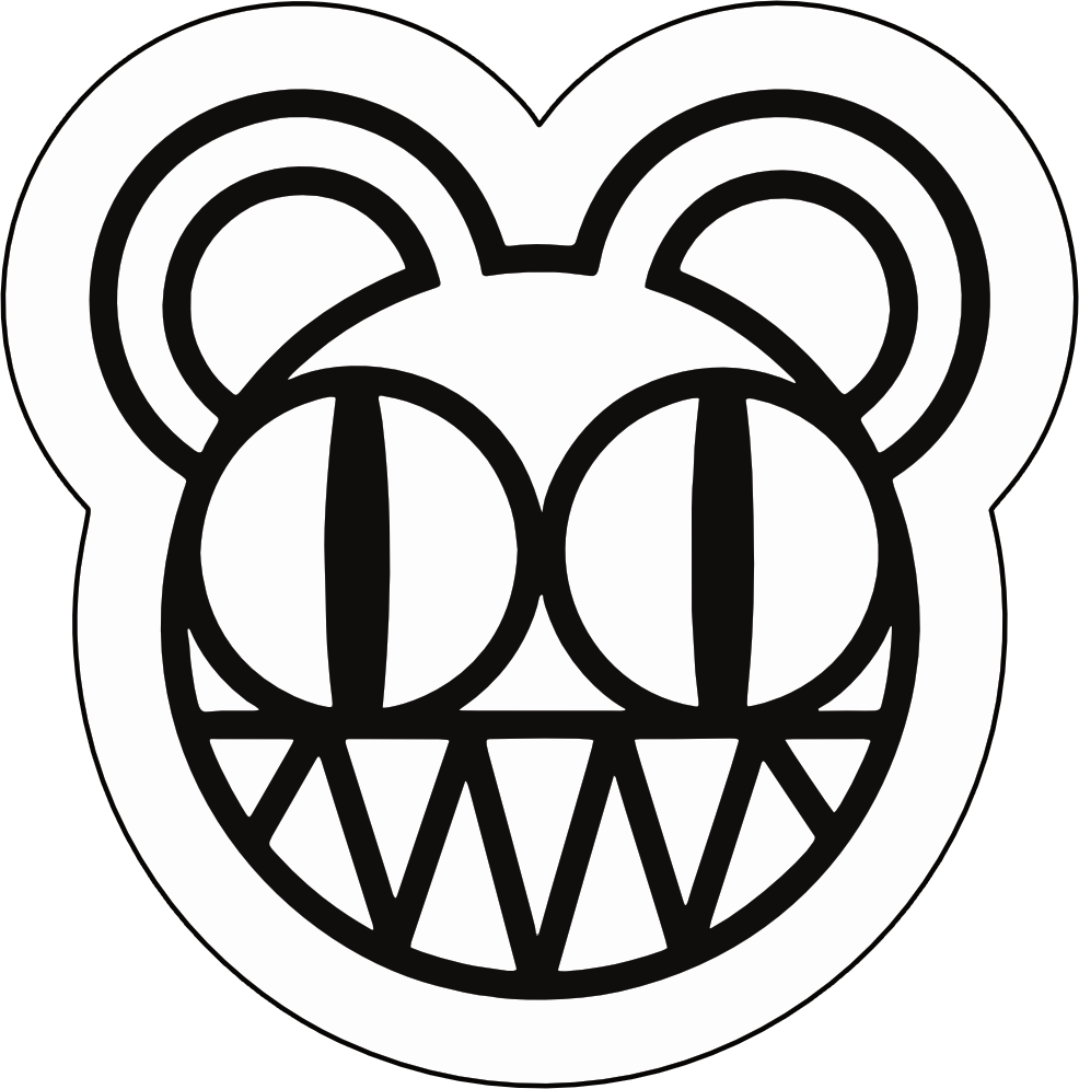 Radiohead Logo Sticker R023S