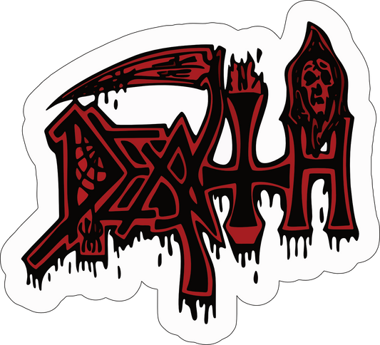 Death Death Metal Logo Sticker D034S
