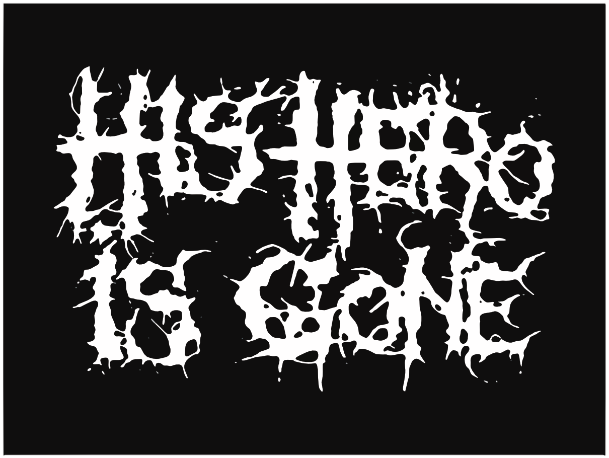 His Hero Is Gone Hardcore Punk Logo Sticker H006S