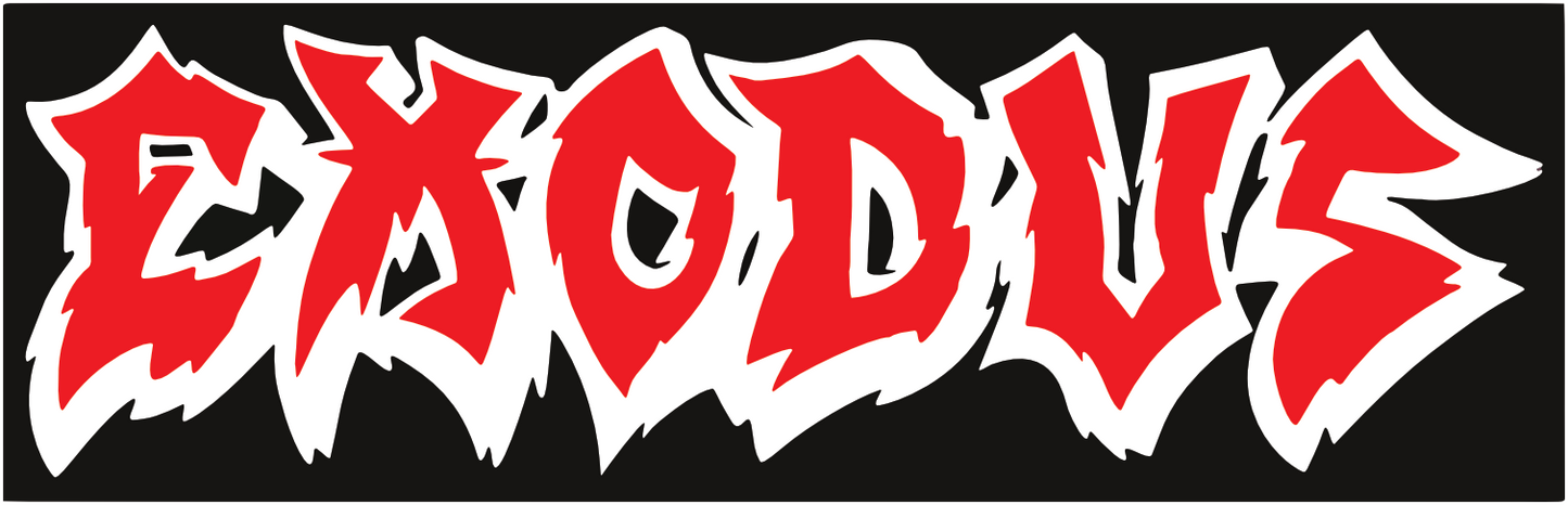 Exodus Thrash Metal Logo Sticker E007S