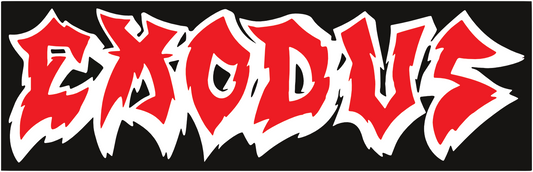 Exodus Thrash Metal Logo Sticker E007S
