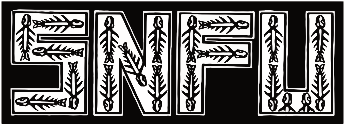 SNFU S.N.F.U. Punk Rock Sticker S046S