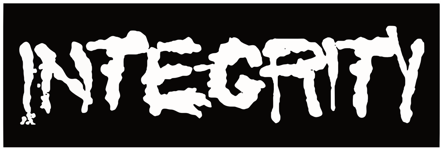 Integrity Logo SXE Hardcore Sticker I014S