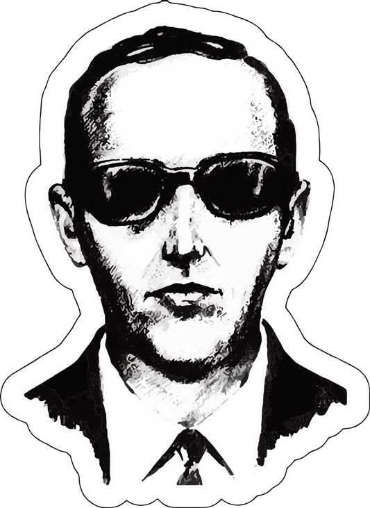 D.B. Cooper Portrait Sticker C026S