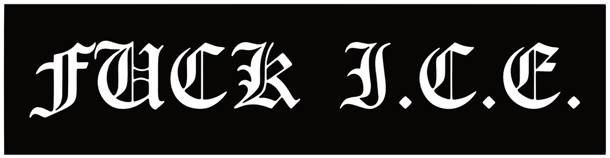 F*ck ICE Anti ICE I.C.E. Antifa Sticker F020S