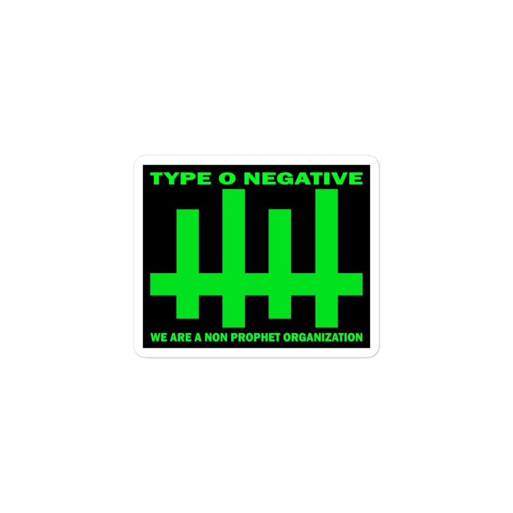 Type O Negative Non Profit Sticker