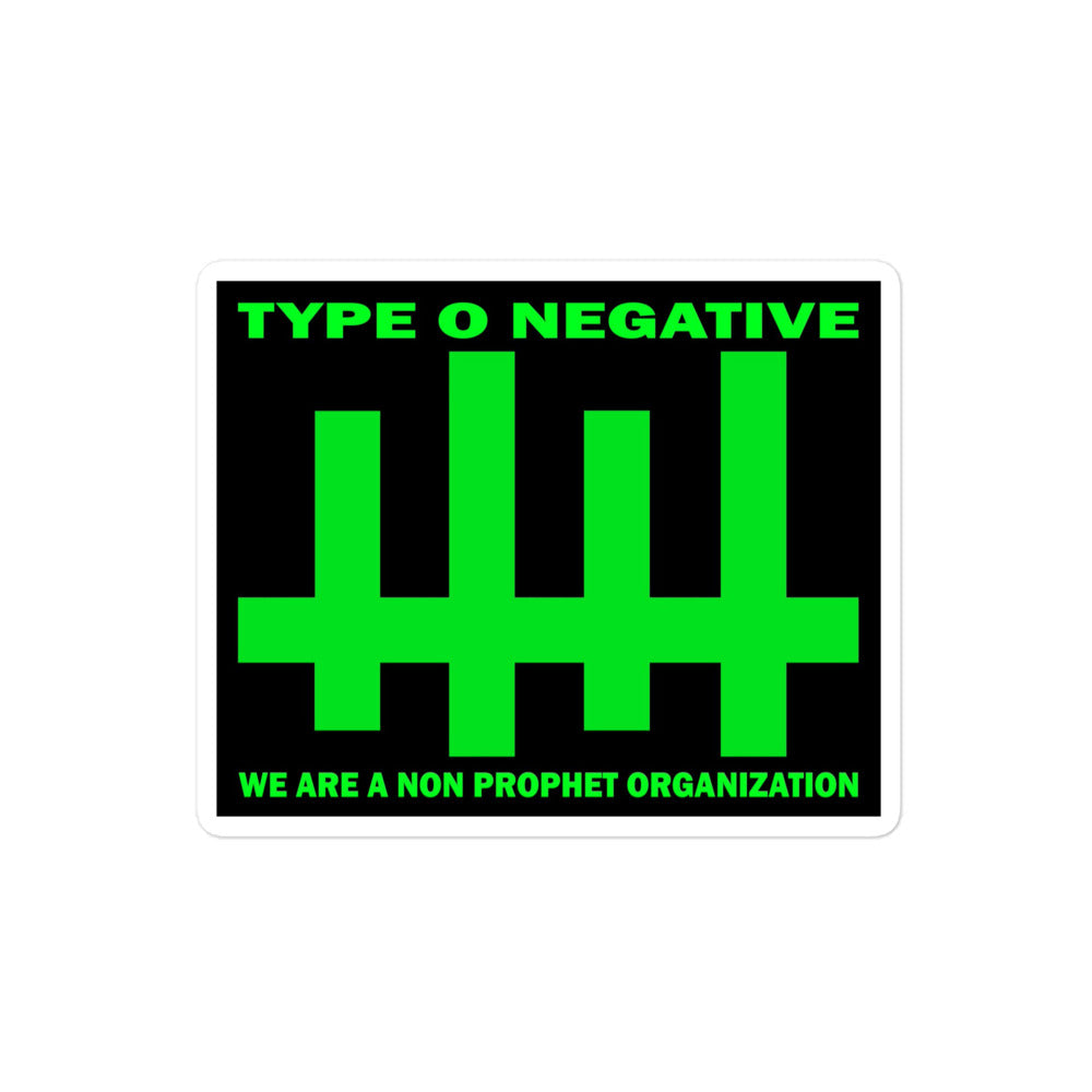 Type O Negative Non Profit Sticker