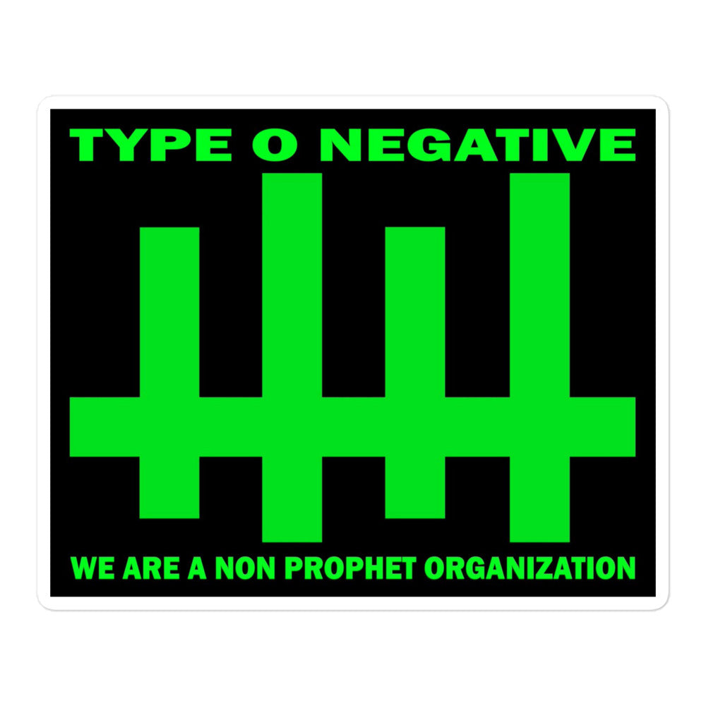 Type O Negative Non Profit Sticker