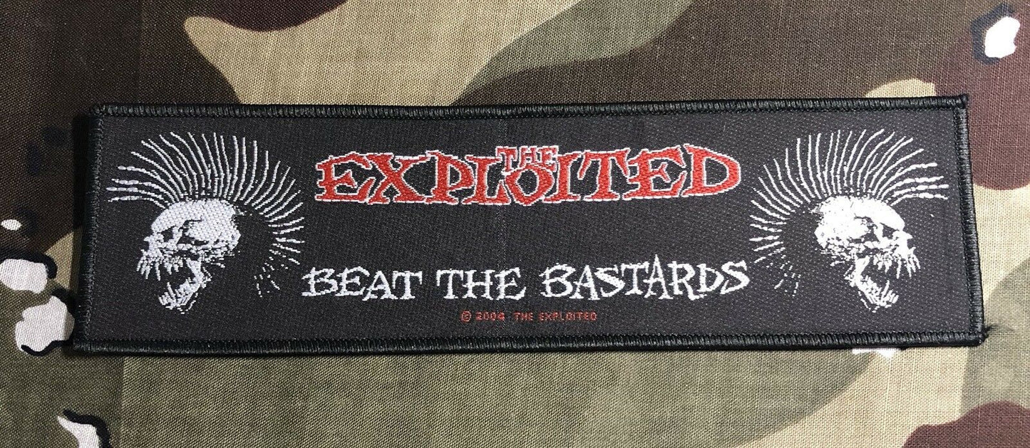 The Exploited Super Strip Woven Patch E005P