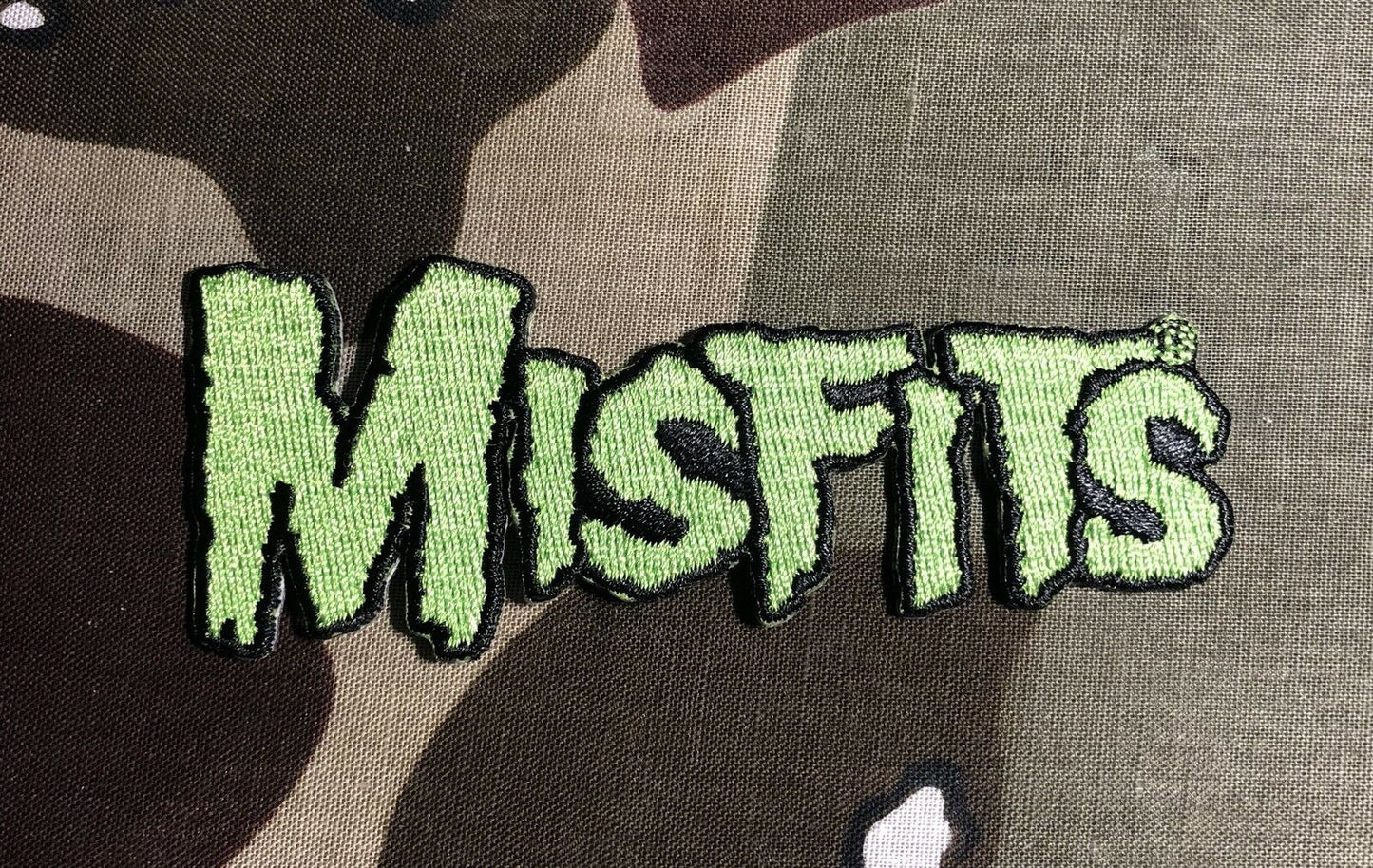 Misfits Green Logo Embroidered Patch M046P