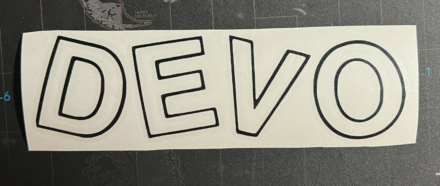 DEVO Vinyl Decal Sticker D012S