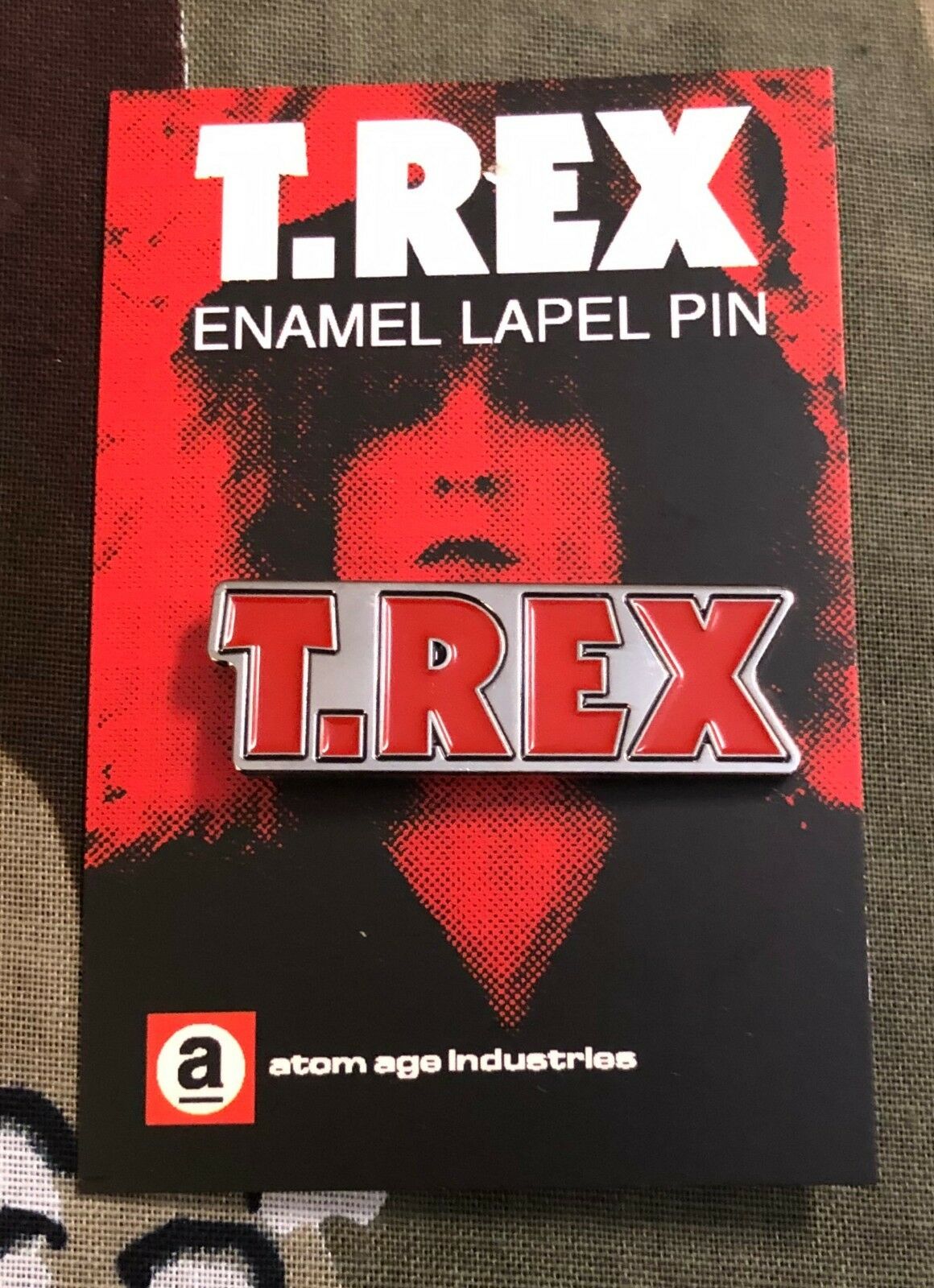 T. Rex Logo Enamel Lapel Pin T002PC