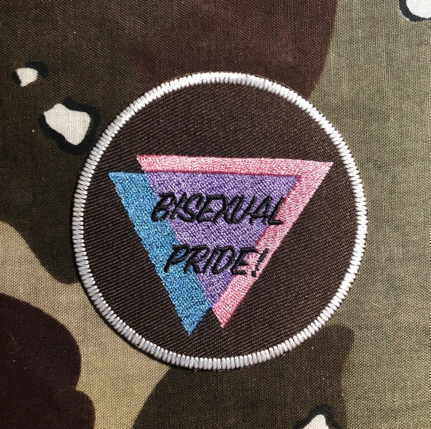 Bisexual Pride LGBTQ Embroidered Patch B044P