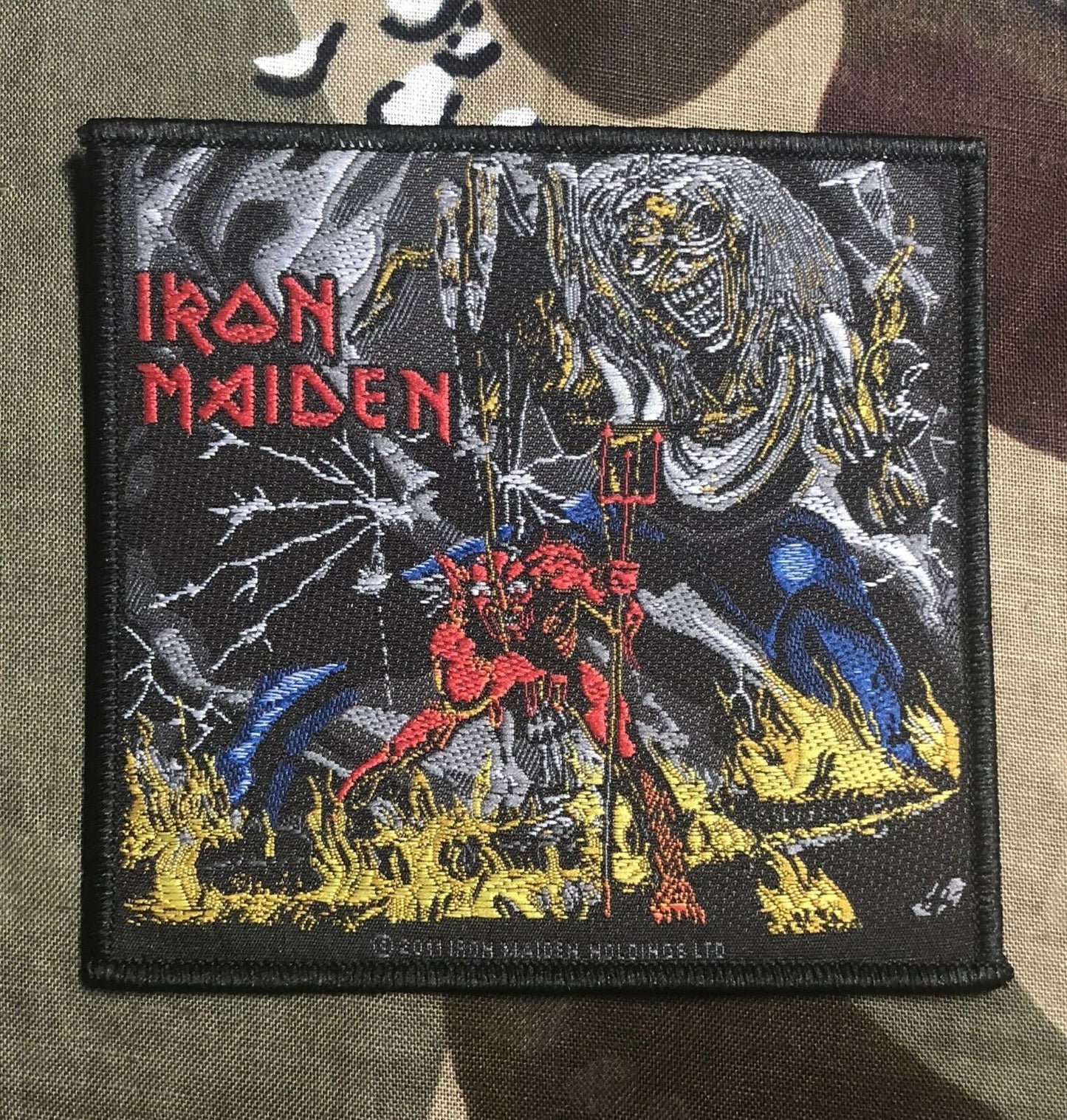 Iron Maiden Number Of The Beast Woven Patch I011P