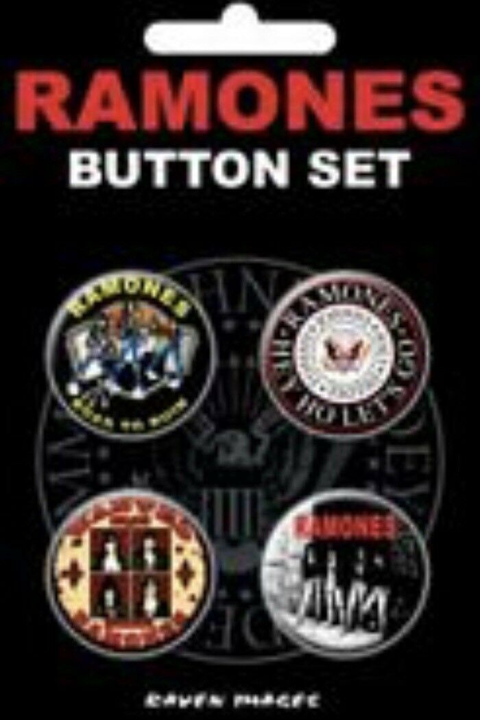 Ramones 1” Button Set Badge Pin