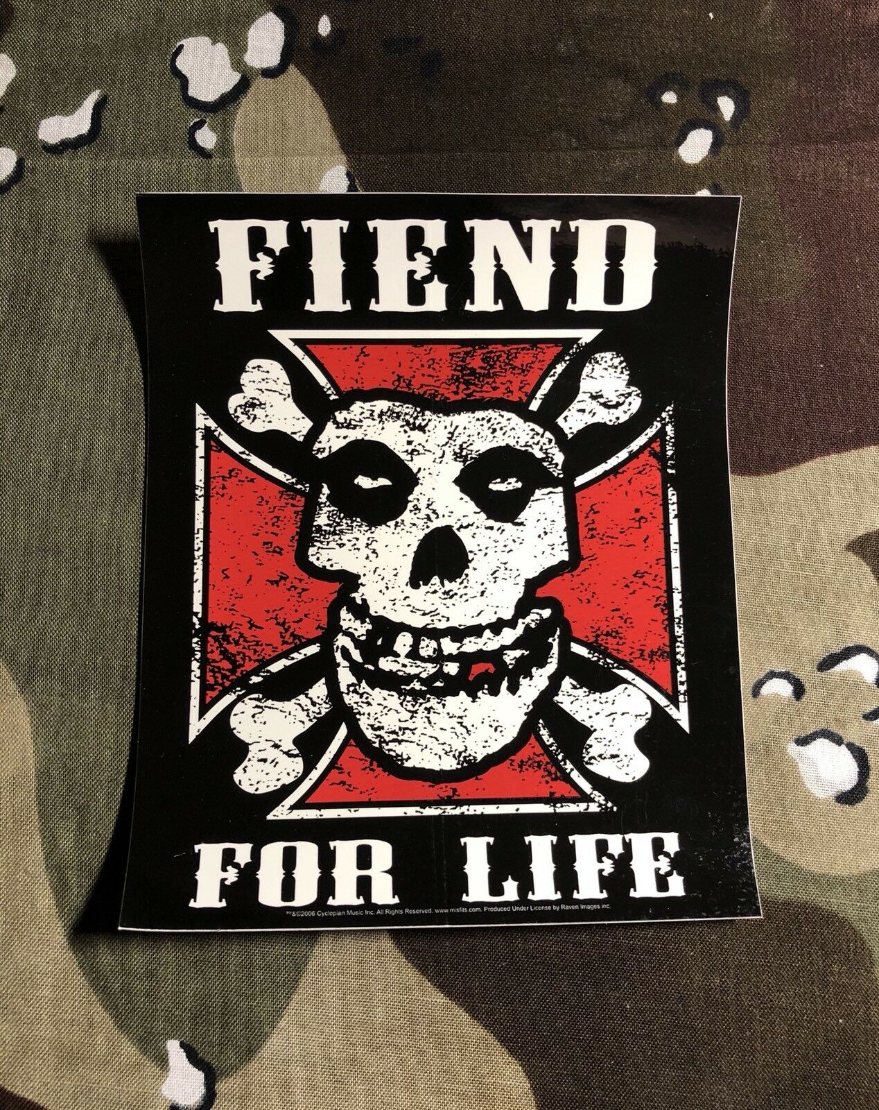 Misfits Fiend For Life Vinyl Sticker M005S