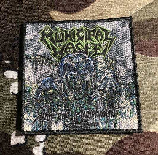 Municipal Waste Slime And Punishment Woven Patch M035P