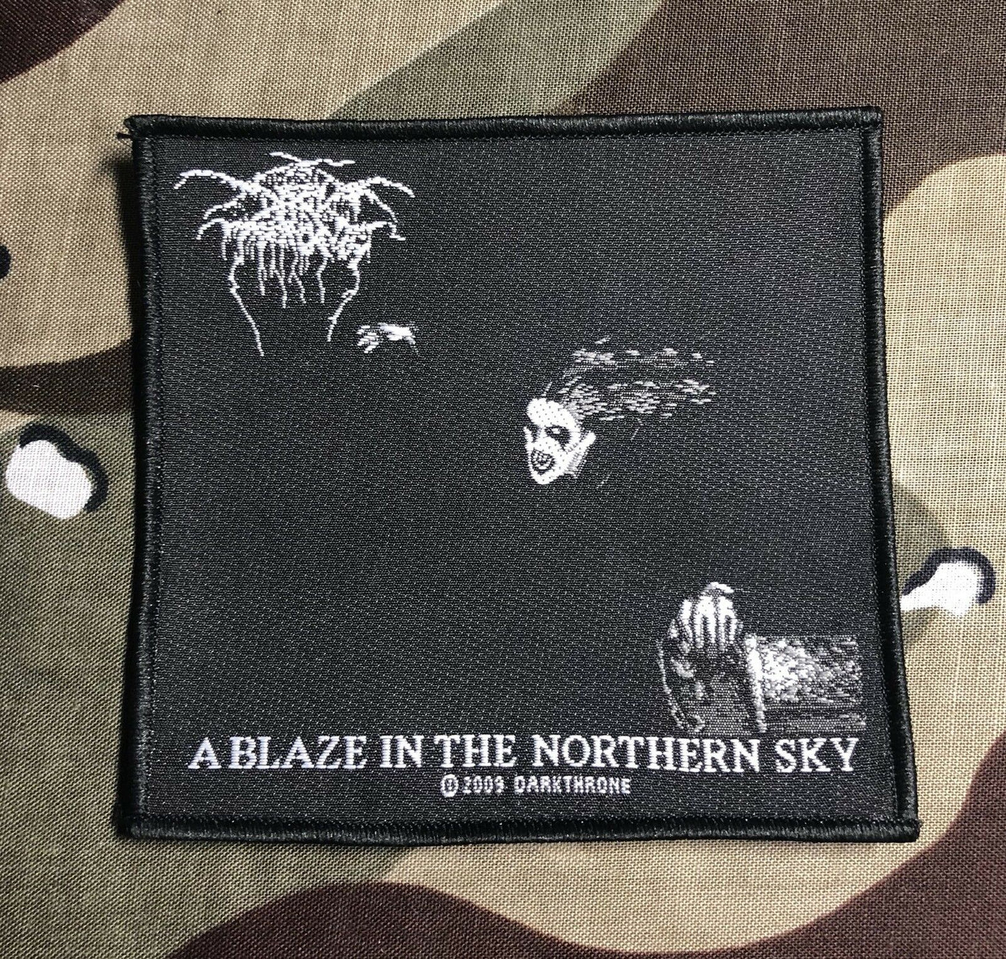 Darkthrone A Blaze In The Northern Sky Woven Patch D023P