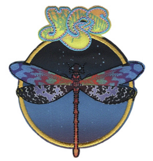 Yes Dragonfly Embroidered Woven Patch Y001P