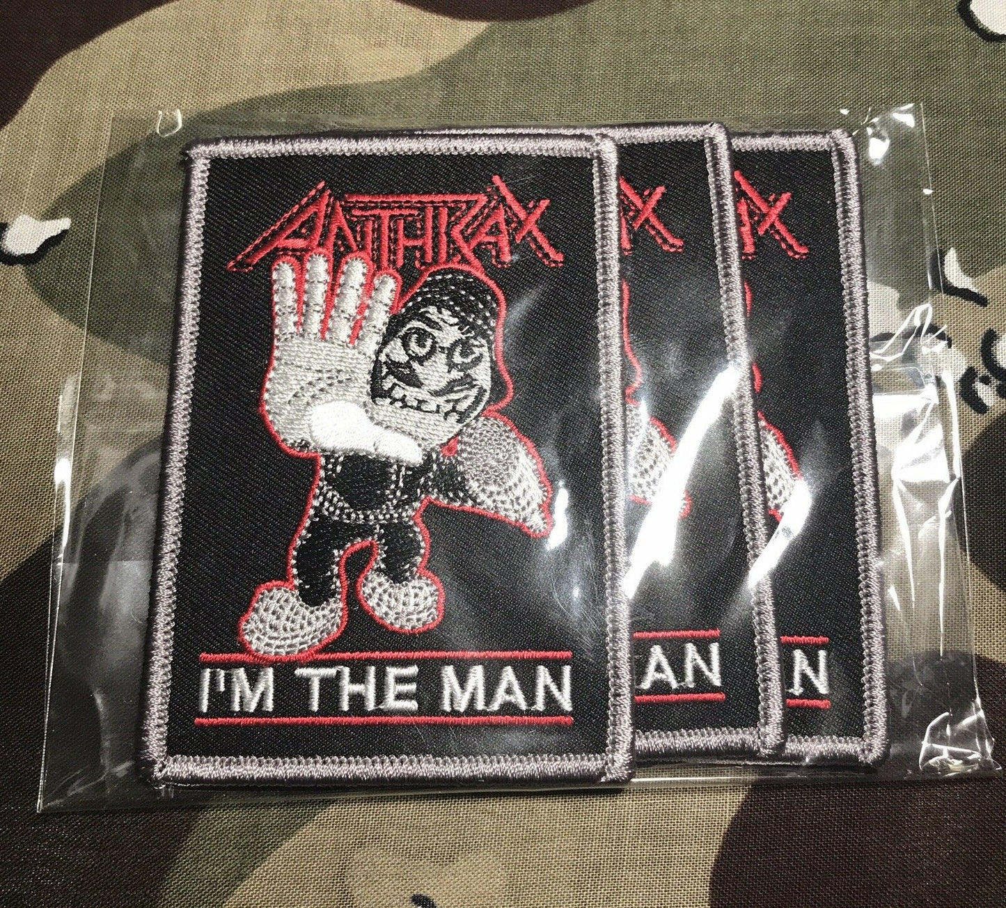 Anthrax I'm The Man Not Man Embroidered Patch A001P