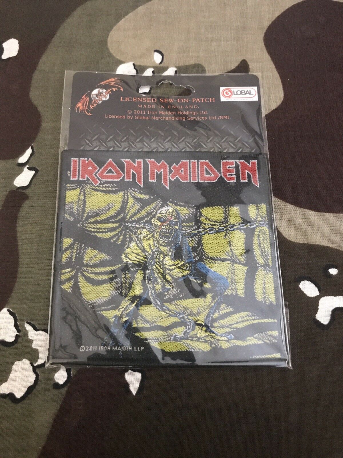 Iron Maiden Piece Of Mind Woven Patch I001P