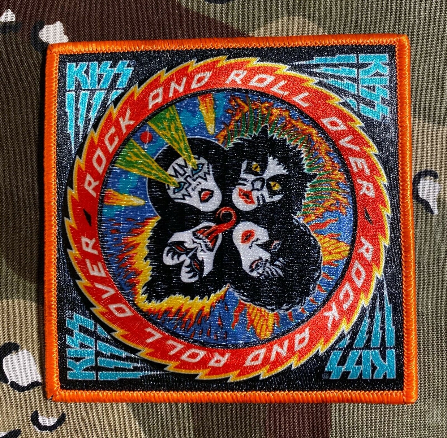 Kiss Rock And Roll Over Embroidered Patch K030P