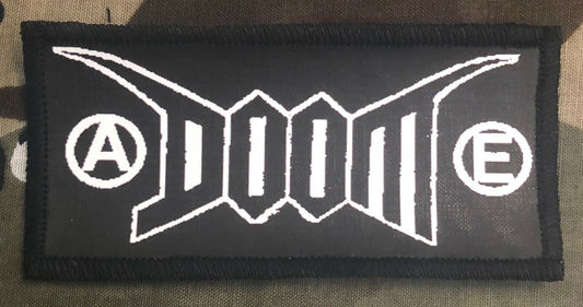 Doom Crust Punk Logo Sublimated Printed Patch D042P