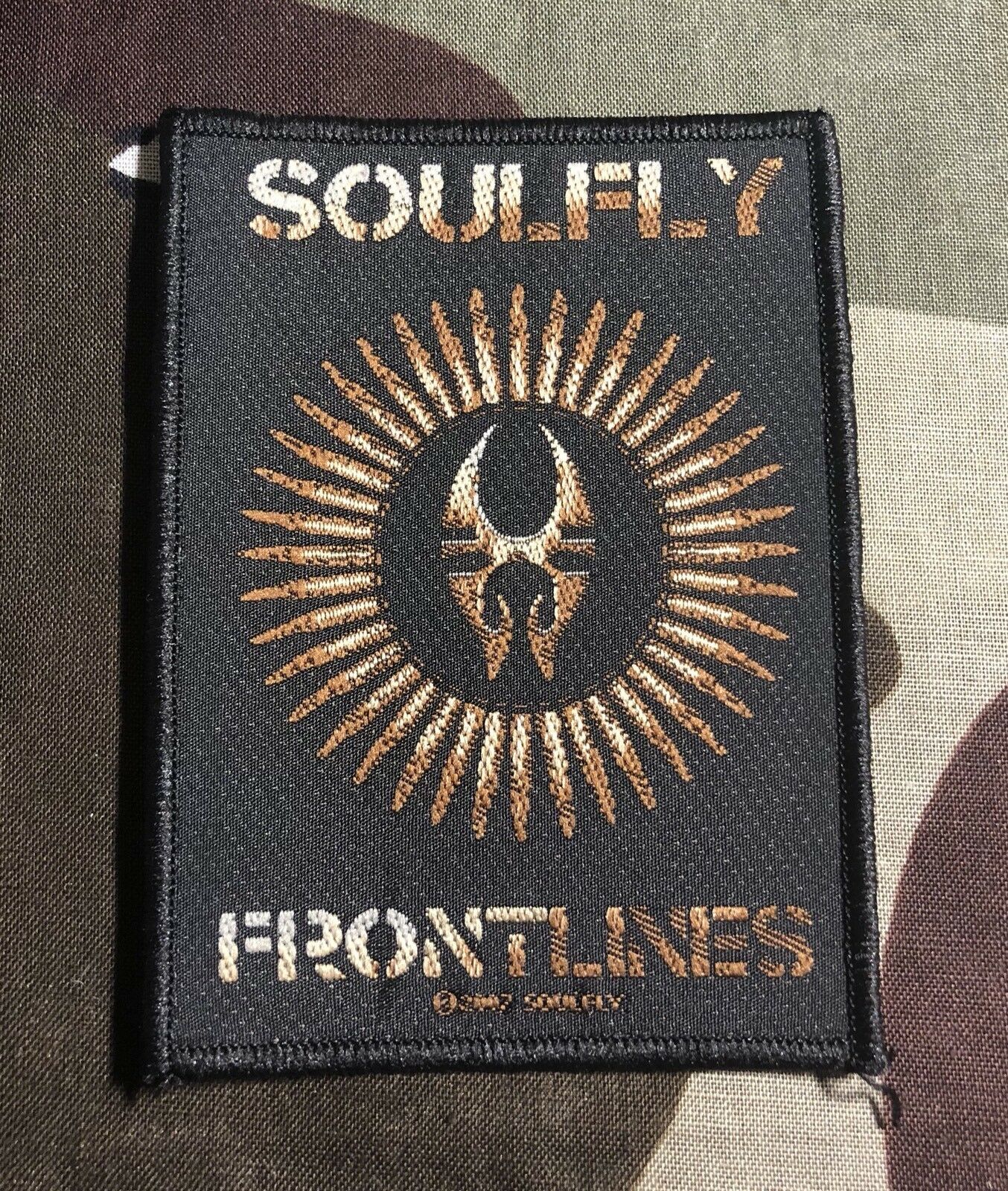 Soulfly Frontlines Woven Patch S039P