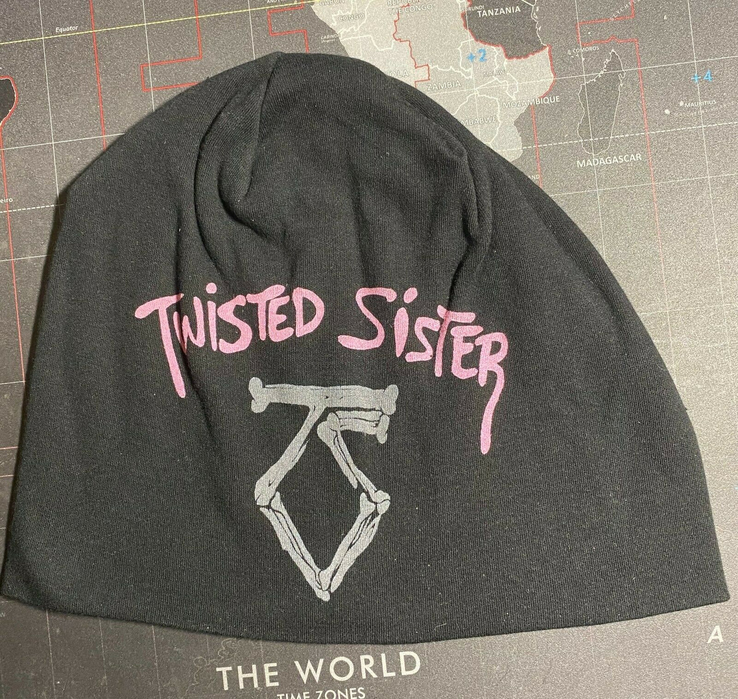 Twisted Sister Silk Screened Beanie Stocking Cap T002BEAN